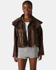 VARVARA JACKET CHOCOLATE