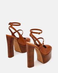 SCOTLYN STACKED TAN LEATHER