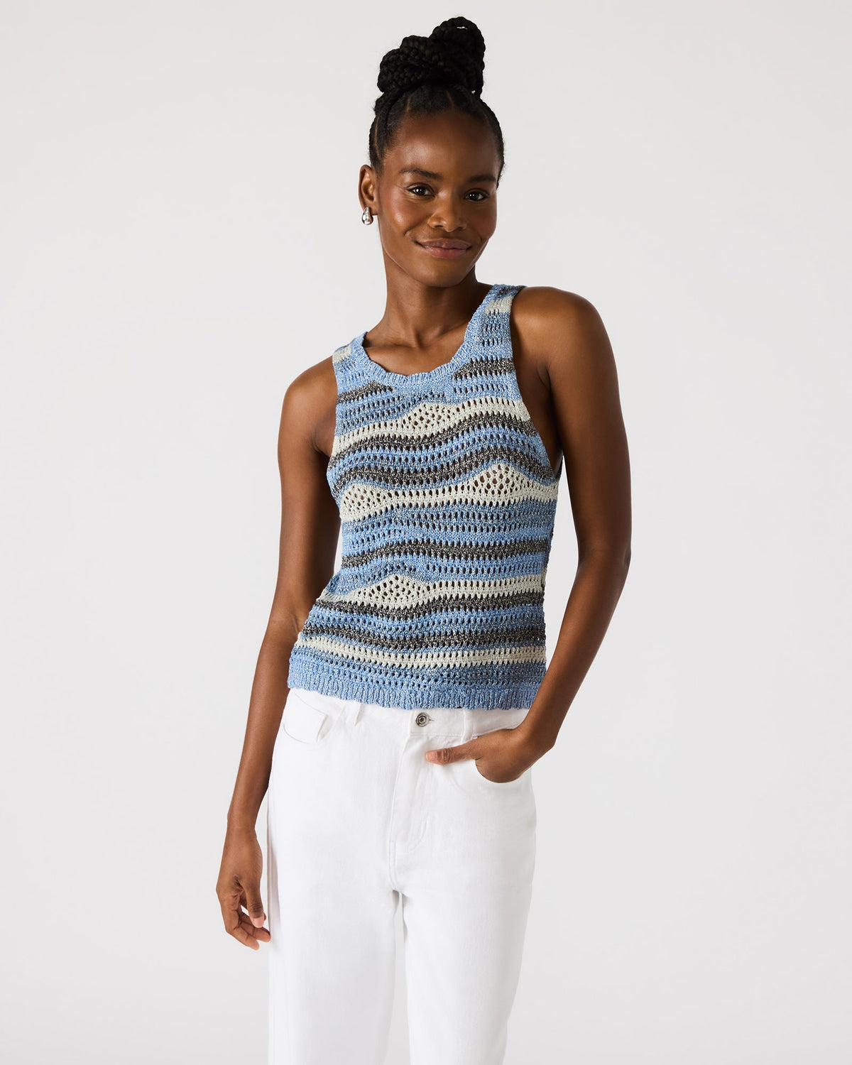 HANNAH TOP BLUE MULTI