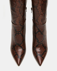 NITRO BROWN SNAKE WIDE CALF